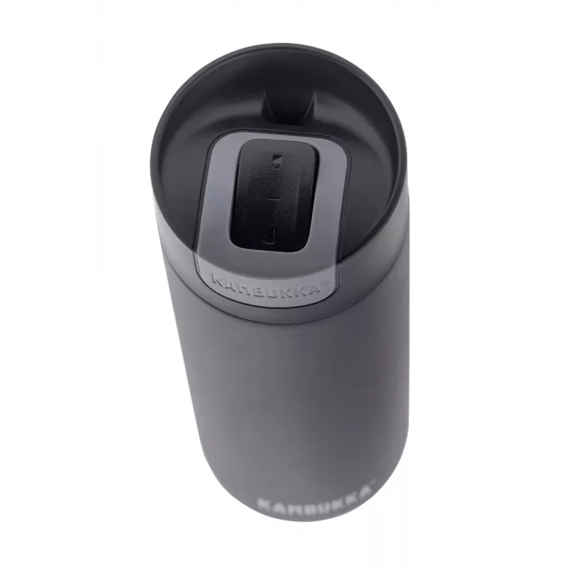 Termoss Kambukka Olympus 500 ml — 18/10 nerūsējošais tērauds, vakuumizolēts, melns, neslīdoša pamatne