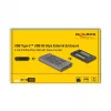SSD korpuss DeLOCK 42027 pelēks M.2 10 Gbit/s USB Type-C
