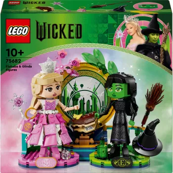LEGO Wicked figūriņas Elphaba un Glinda 75682 – kolekcionējams minifigūru komplekts