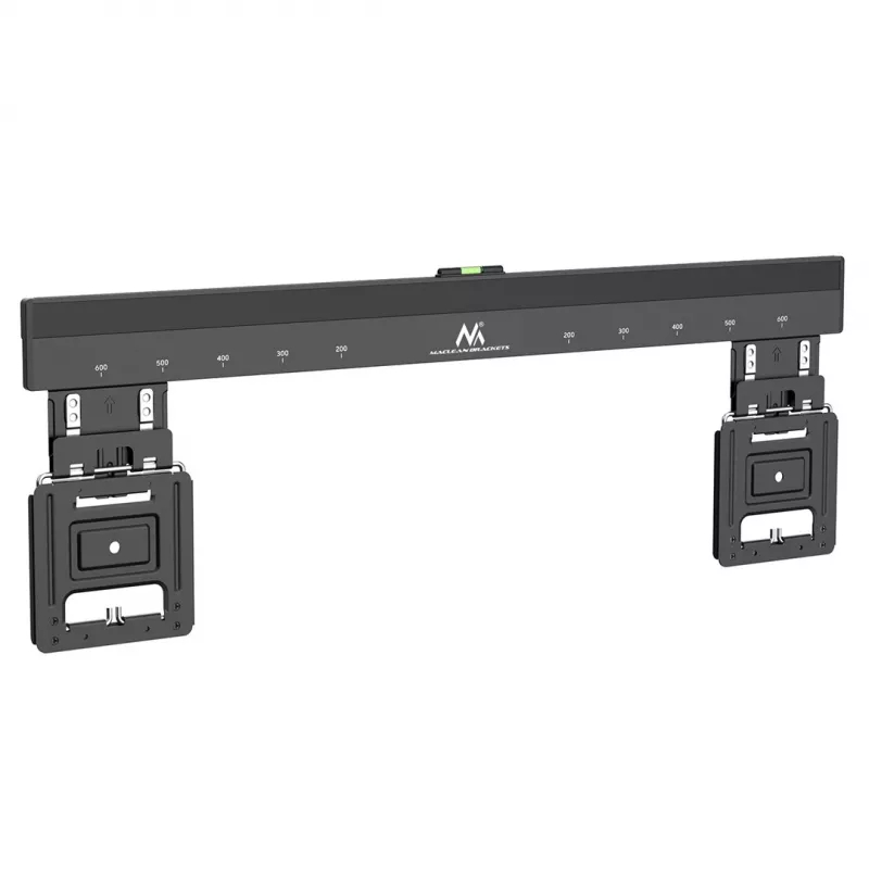 Maclean MC-481 Ultra plakans, plāns TV sienas stiprinājums 37-80 collu plakaniem un izliektiem televizoriem, līdz 75 kg, VESA 600x400 universāls TV stiprinājums