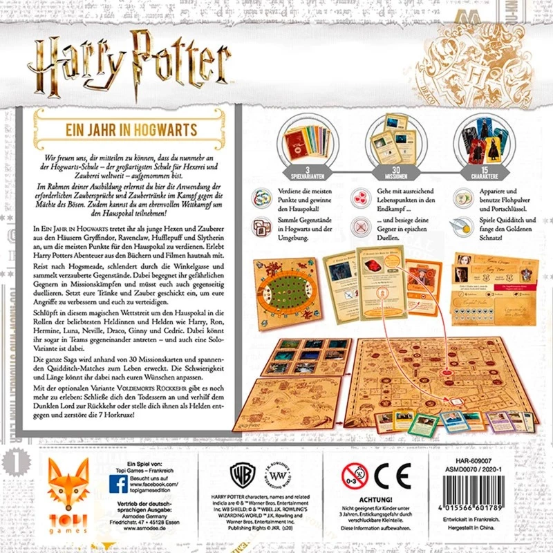 Harry Potter: Ein Jahr in Hogwarts, galda spēle
