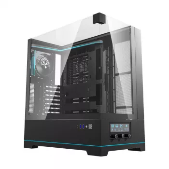 Darkflash DY450 PRO datora korpuss (melns) + 1 ventilators