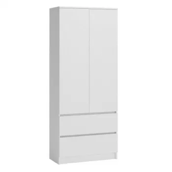 Skapis Top E Shop SZAFA MALWA B 5 plaukti 2 veramas durvis balts 900×500×1800 mm