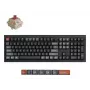 Mehāniskā pilna izmēra (100%) tastatūra Keychron V6 Ultra 8K — QWERTY, Bluetooth, RGB LED, melna