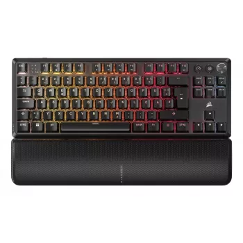 Corsair K70 CORE TKL tastatūra spēlēm USB + RF bezvadu + Bluetooth QWERTZ vācu melna