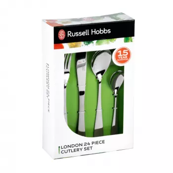 Galda piederumu komplekts Russell Hobbs BW031302EU7 — 24 gabali, nerūsējošais tērauds