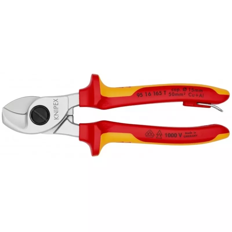 Knipex 95 16 165 T kabeļu gofrētājs Gofrēšanas rīks Melns, Dzeltens