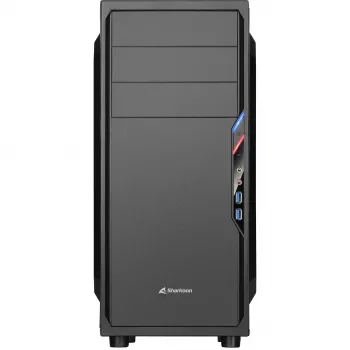 PC Case Sharkoon VS4-V Midi Tower Melns