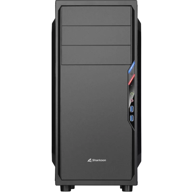 PC Case Sharkoon VS4-V Midi Tower Melns