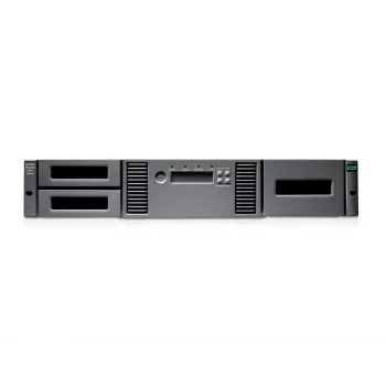 Uzglabāšanas automātiskā ielāde un bibliotēka HPE MSL2024 1x LTO-8 SAS diskdzinis 15x 30 TB kasetnes