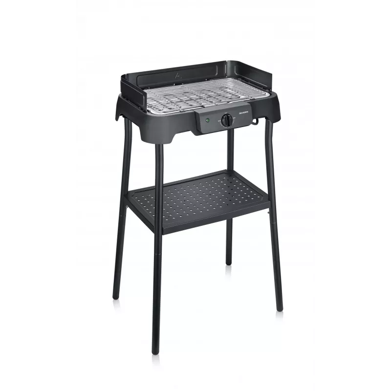 Galda elektriskais grils SEVERIN PG 8594 — 2000 W, taisnstūrveida restes, melns
