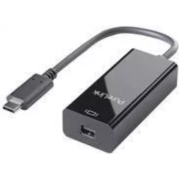 PureLink iSeries - USB/DisplayPort adapteris - USB-C (V) uz Mini DisplayPort (M) - 10 cm - 2160p atbalsts - melna
