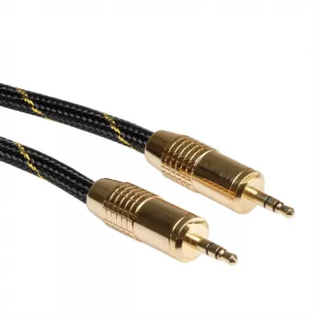 ROLINE GOLD 3,5 mm audio savienojuma kabelis, spraudnis / spraudnis, 5,0 m (11.09.4285)