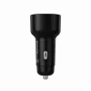 Auto lādētājs CANYON OnDrive 60 PD 60W 2xUSB-C — 60 W jauda, 2 USB-C pieslēgvietas, melns