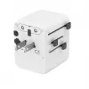 Ceļojumu strāvas adapteris GEMBIRD TPA-1A2C20-01-W — 20 W, USB-A (18 W) + 2× USB-C (20 W), E tipa spraudnis, balts
