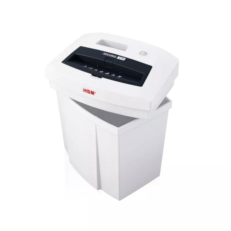 Papīra smalcinātājs HSM SECURIO C14, sloksnes smalcināšana, 22,6 cm, balts