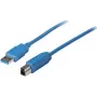 USB kabelis ShiverPeaks 5m USB 3.2 Gen 1 USB A uz USB B zils