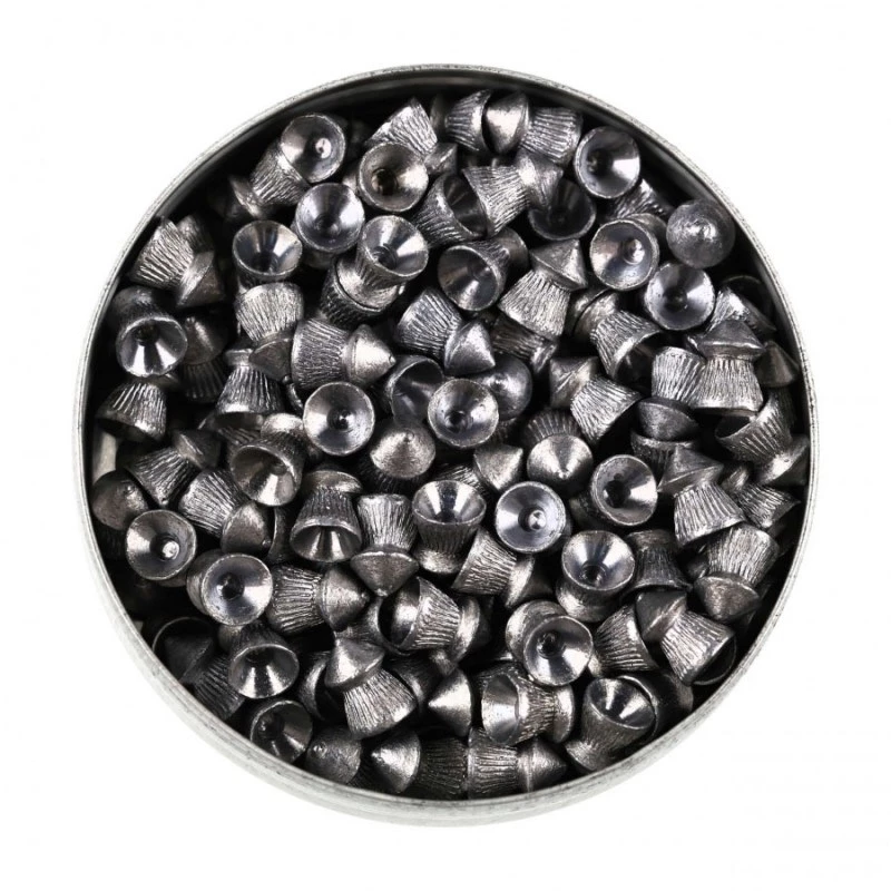 Gun pellet UMAREX Pointed Ribbed Shot Cobra 6.35 mm, 1.56 g, sudraba, 200 gab.