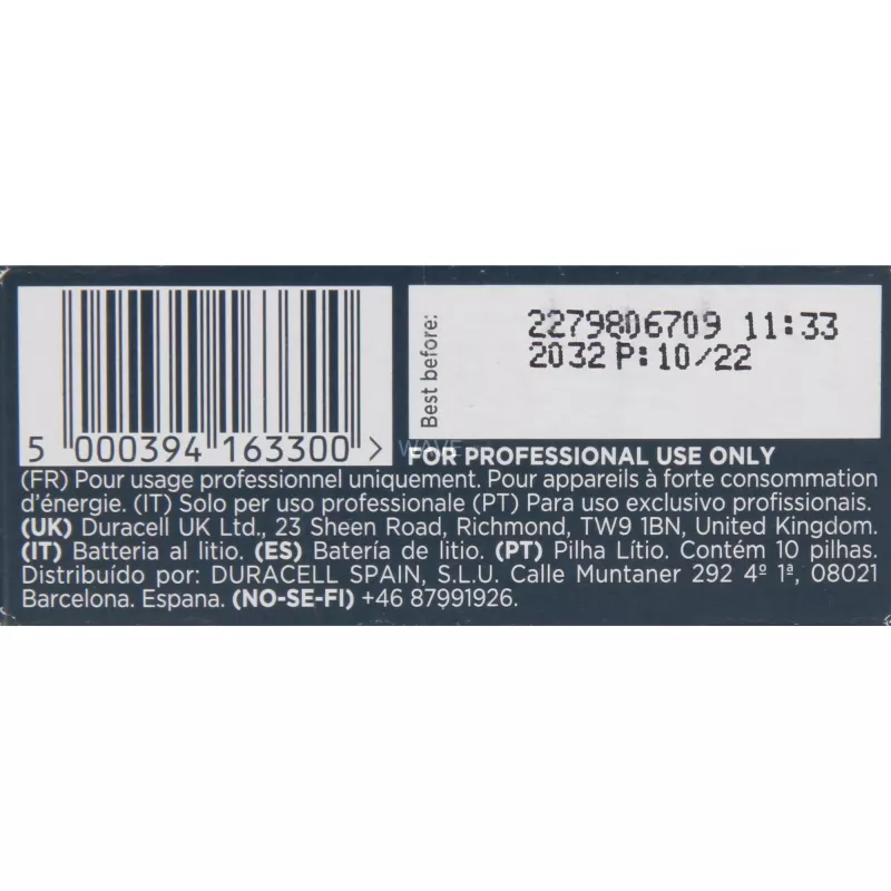 Litija baterija Duracell CR2 3V (modelis 163300) kamerām un elektronikai