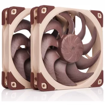 Datora korpusa ventilators Noctua NF-A12X25 G2 PWM SX2-PP 120 mm, 12 V, 1800 RPM, 107.3 m³/h, SSO gultnis, iepakojumā 2 gab., bēšs