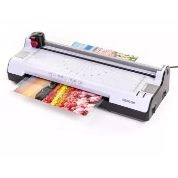 Biroja laminators SENCOR SLA 230 A4, saderīgs ar A4 loksnēm, 2x75–2x125 mm kabatiņu biezuma diapazons