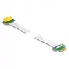 DeLOCK paplašinātāja karte PCI Express x1 vīrišķais – x1 slots 90° leņķī ar FPC kabeli 30 cm