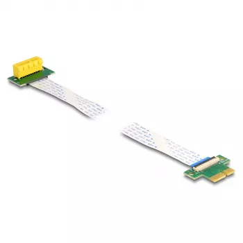DeLOCK paplašinātāja karte PCI Express x1 vīrišķais – x1 slots 90° leņķī ar FPC kabeli 30 cm