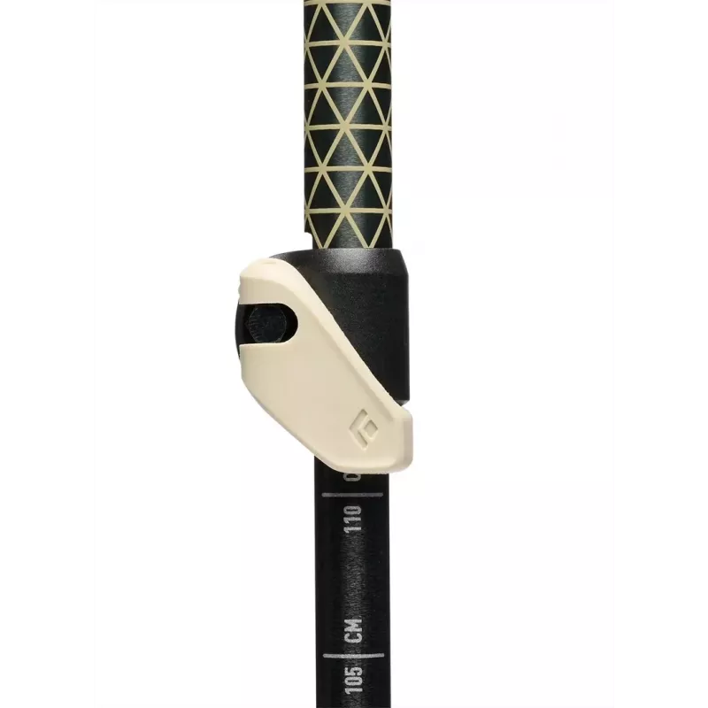 Pārgājienu nūjas Melns Diamond Trail Cork, regulējamas 100–140 cm, alumīnijs, korķa/EVA rokturis, 3 segmenti, zaļa/bēša