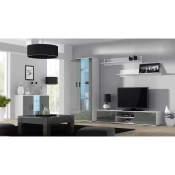 Cama komplekts of two shelves 125cm SOHO balts matēts