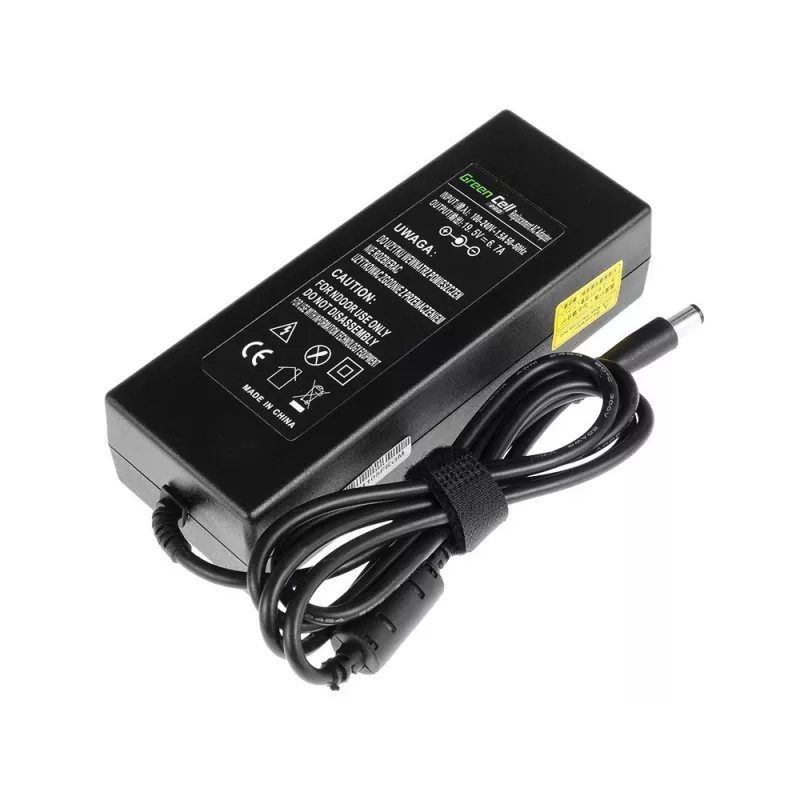 Strāvas adapteris zaļa Cell AD35P 130 W maiņstrāvas-līdzstrāvas 19,5 V 6,7 A klēpjdatoriem, iekštelpām, melns