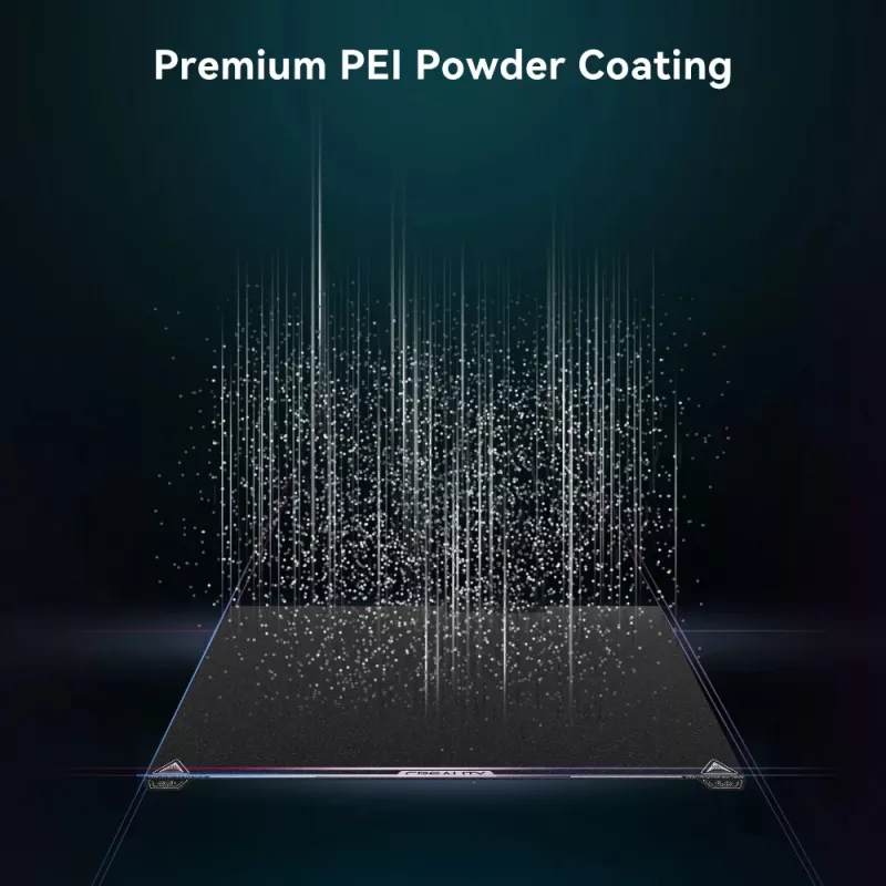 Drukas platforma Creality K2 Plus PEI matēta 400 × 400 mm — rezerves drukas pamatne