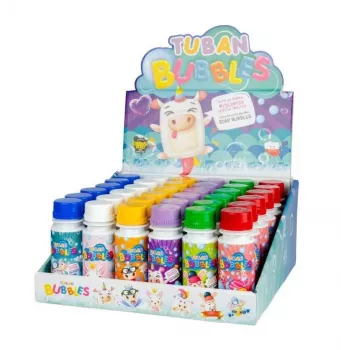 Burbuļu komplekts Tuban DISPLAY MAZIE ZIEPJU BURBUĻI MIX 36 GAB. x 60 ml