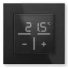 Stikla sienas termostats Homematic IP ar CO₂ sensoru — mehānisks, melns, 230 V, IP20