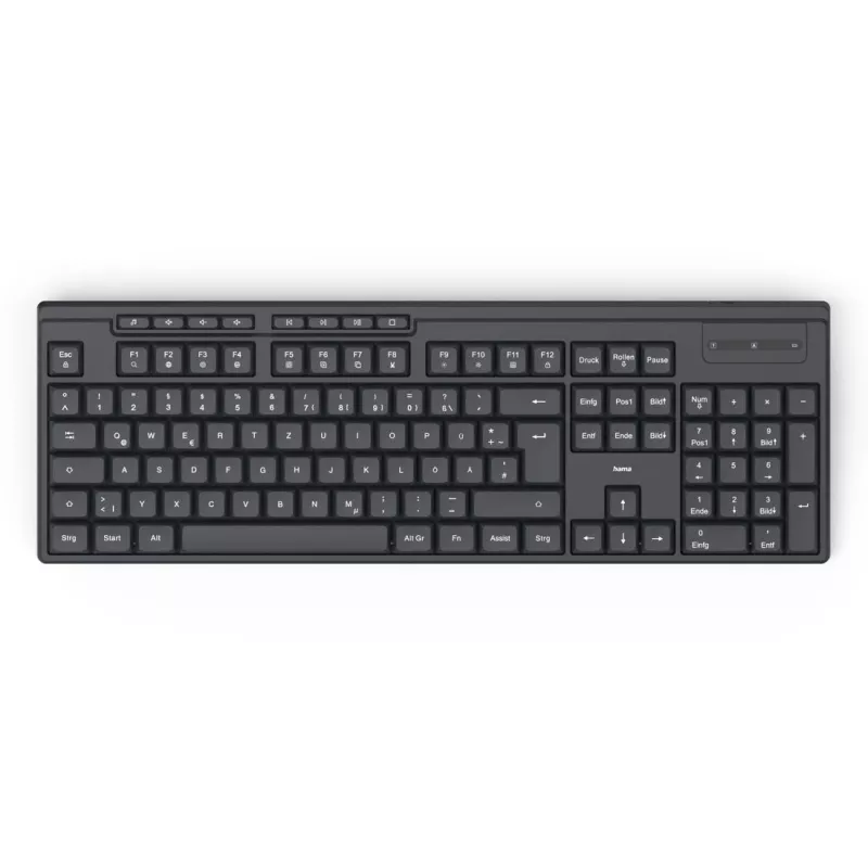Bezvadu tastatūras un peles komplekts WKM-200 melns