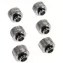 RAIJINTEK PELIAS SILVER D141806 — 6 sudraba dzesēšanas ventilatora lāpstiņu/piederumu komplekts
