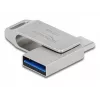 DELOCK USB zibatmiņa 128 GB USB-C Type-A grozāmais modelis