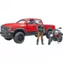 Dodge RAM 2500 Power Wagon ar piekabi un motociklu Ducati 02502 BRUDER