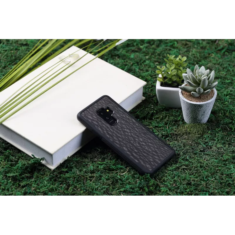 Viedtālruņa maciņš man and wood Galaxy S9 Plus — ogles melns