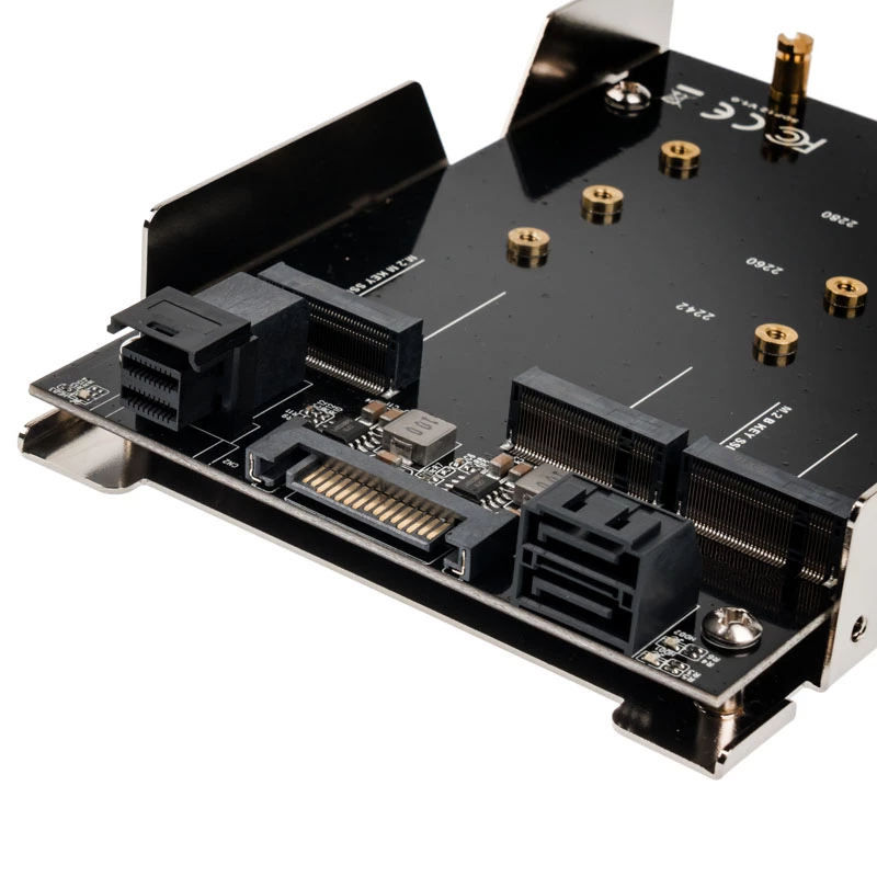 HDD/SSD korpuss SilverStone SST-SDP12 — iekšējais stiprinājuma kronšteina adapteris 3,5 collu/2,5 collu diskdziņiem