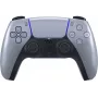 Bezvadu spēļu kontrolieris Sony DualSense priekš PlayStation 5 — iebūvēts litija jonu akumulators, žiroskops, haptiskā vibrācija, skaļrunis, 3,5 mm ligzda, sudraba krāsa