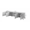 RTV skapis ABETO 200x42x52 grafīta/glancēts
