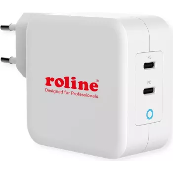 ROTRONIC-SECOMP Roline - Barošanas bloks - 100 W - 5 A - PD 3.0, QC 3.0 - 2 izejas porti (USB-C)