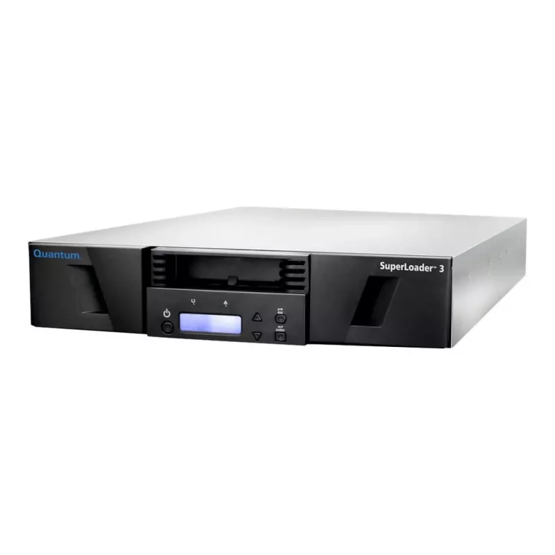 Uzglabāšanas automātiskais ielādētājs un bibliotēka Quantum SuperLoader 3 lentes kasetne SAS 2700 GB/h