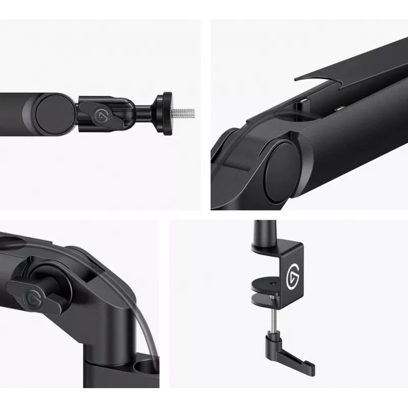 Mikrofona statīva svira Elgato Wave Mic Arm Low Profile — regulējama zema profila izlice studijai un straumēšanai