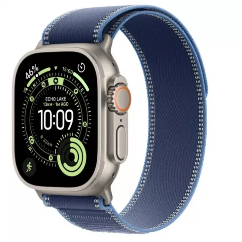 Viedpulkstenis Apple Watch Ultra 3 GPS + Cellular 49mm titāna zila siksniņa M/L