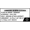 Konstrukciju komplekts Cobi Blocks Junkers JU 87G-2 Stuka 571 gab. modeļa komplekts