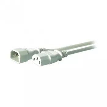 EFB-Elektronik IEC strāvas pagarinātāja kabelis C14 180° - C13 180°, pelēks, 3,0 m, 3 x 1,00 mm² Ražotājs: EFB Elektronik (EK507.3)