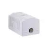 Lanberg OU5-0001-W RJ-45 kontaktligzdas kaste balta