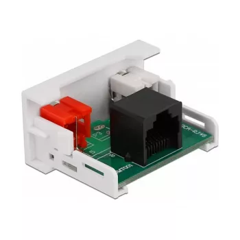 DeLOCK Easy 45 modulis 2 x RCA ligzda uz RJ45 ligzdu ports 22.5 x 45 mm