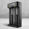 Bateriju lādētājs everActive LC200 mājsaimniecības USB, 2 nodalījumu, Li-Ion, atbalsta A/AA/AAA/AAAA/C/D, 5 V ieeja, 4.2 V izeja, melns